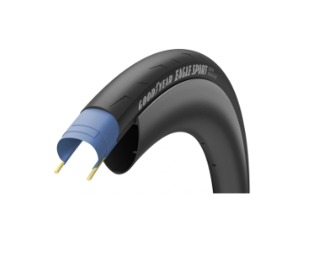 LLANTA RUTA 700X25 EAGLE SPORT TUBE TYPE ALAMBRE NEGRO