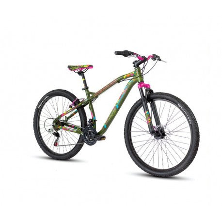 BICICLETA MERCURIO MTB RANGER DIM 26COLOR VERDE 21V ALUMINIO