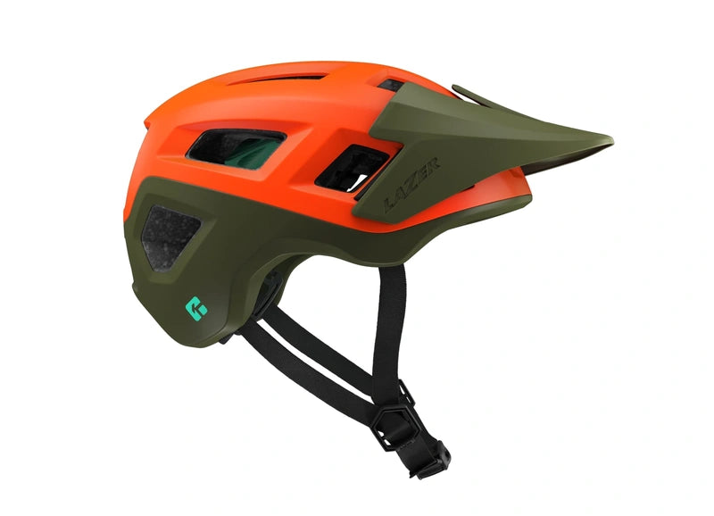 CASCO MTB COYOTE KINETICORE VERDE NARANJA MATTE