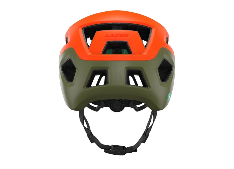 CASCO MTB COYOTE KINETICORE VERDE NARANJA MATTE