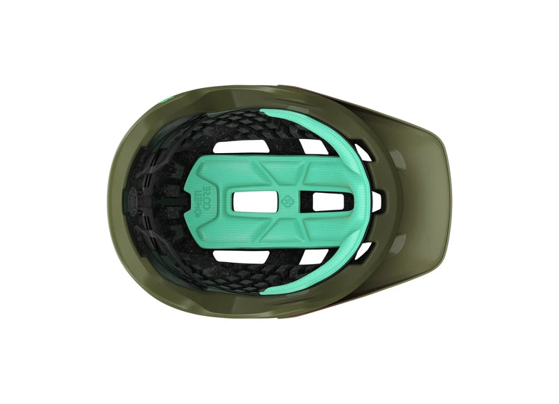 CASCO MTB COYOTE KINETICORE VERDE NARANJA MATTE