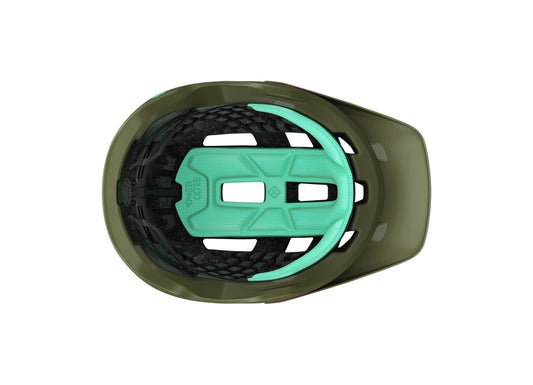CASCO MTB COYOTE KINETICORE VERDE NARANJA MATTE