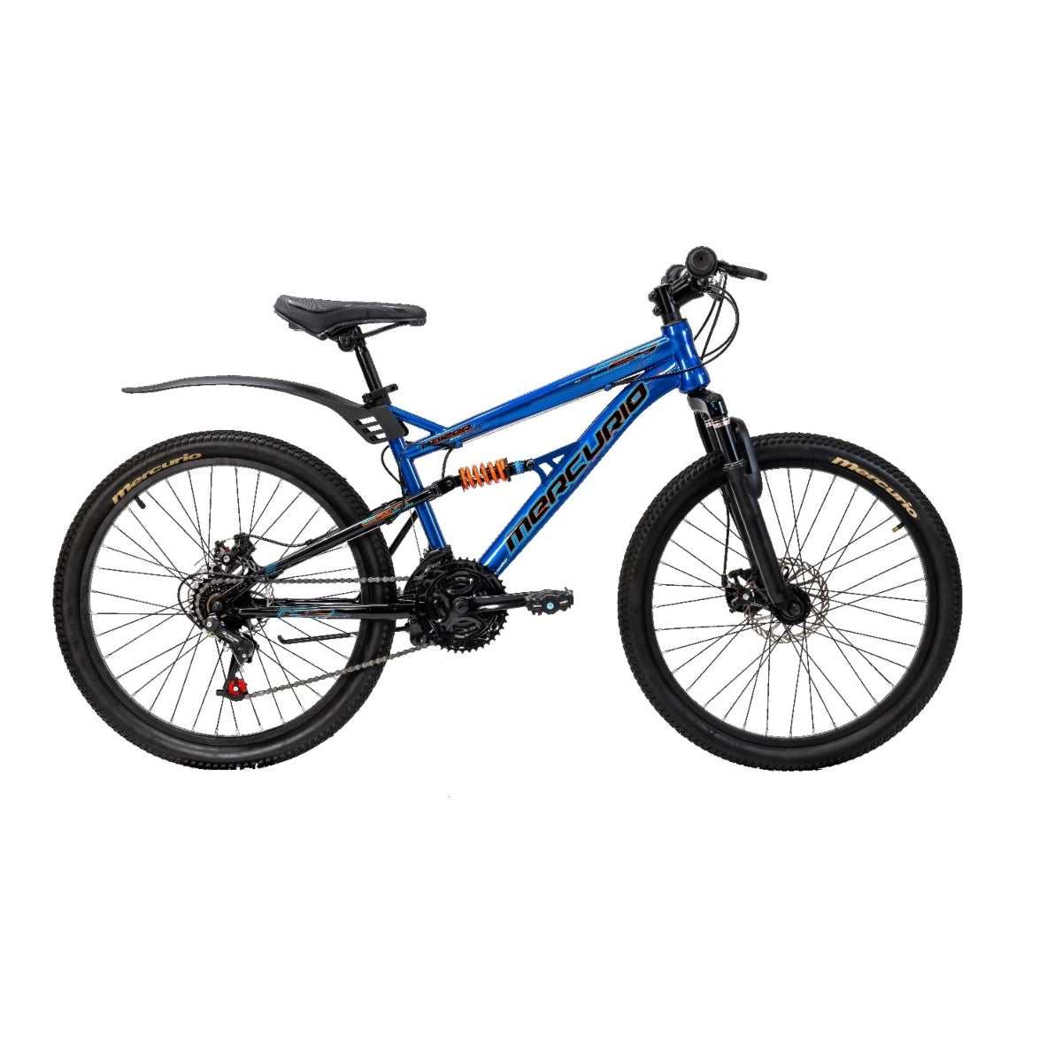 Bicicleta Mercurio DS Kaizer R24 color azul 21V acero