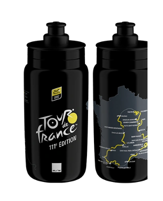 ANFORA FLY 550ML MAPA TOUR DE FRANCE NEGRA
