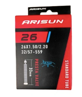 CAMARA MTB ARISUN 26X1.5/2.2 VALVULA FRANCESA 33MM