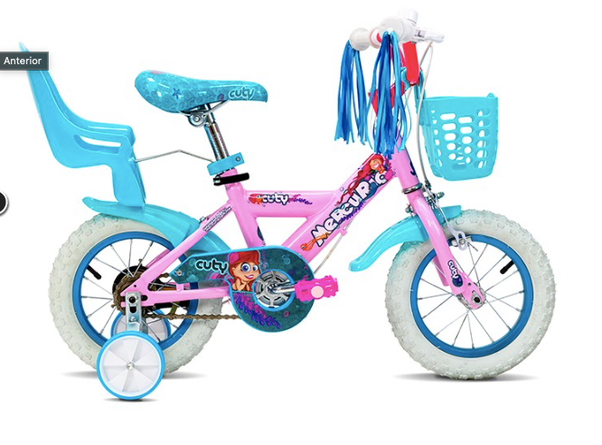 BICICLETA MERCURIO CUTY 12 COLOR ROSA 1V ACERO