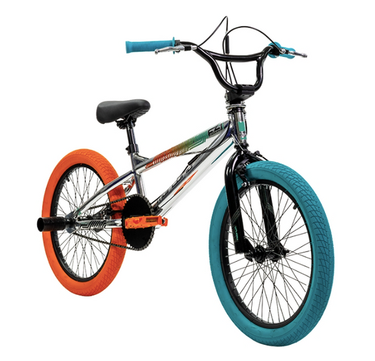 BICICLETA MERCURIO BMX MAGNUM 20 COLOR CROMADO 1 VELOCIDAD ACERO