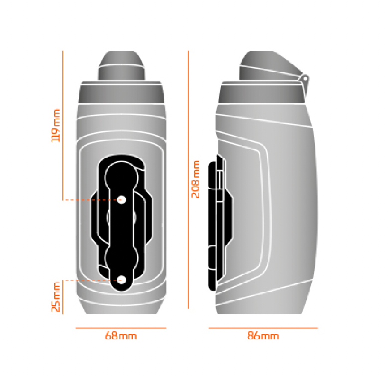 ANFORA FIDLOCK TWIST 590 ML CON BASE – AHUMADO