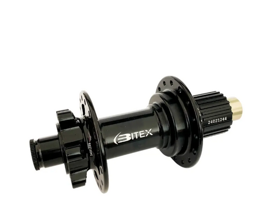 MAZA TRASERA MTB ENDURO BITEX ´25 BX211 6B BOOST 12x148MM NEGRA "J" (EJE DE CROMOLIO)