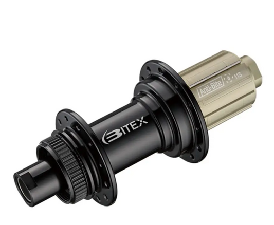 MAZA TRASERA RUTA BITEX ´25 BX106R DISC CENTERLOCK 12x142MM NEGRA "J"
