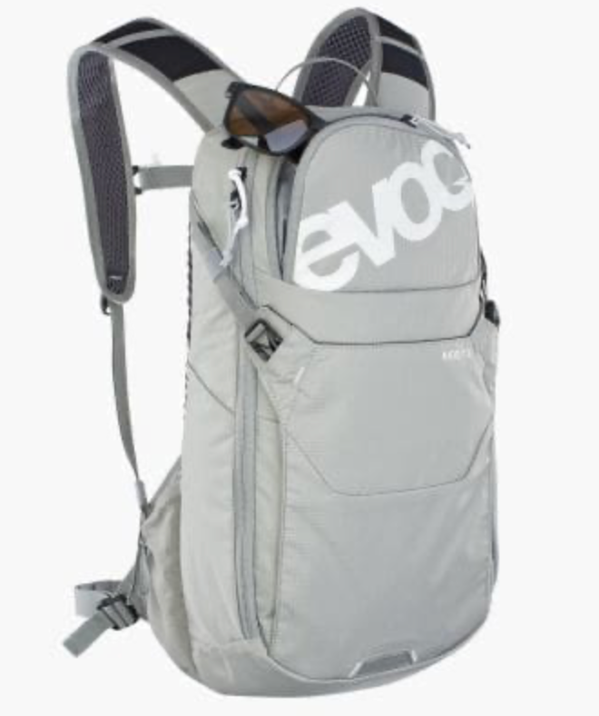 Mochila EVOC Ride 12 + bolsa de hidratacion 2LT Stone
