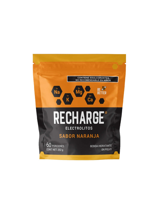 RECHARGE | ELECTROLITOS EN POLVO | NARANJA