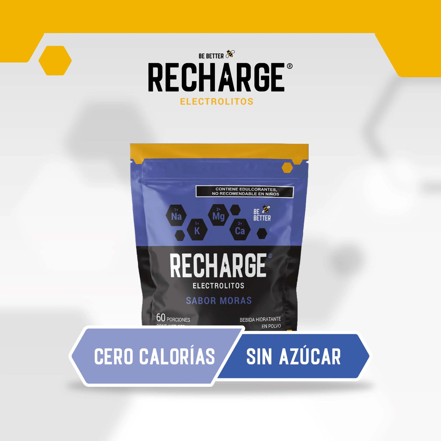 RECHARGE  ELECTROLITOS EN POLVO MORAS