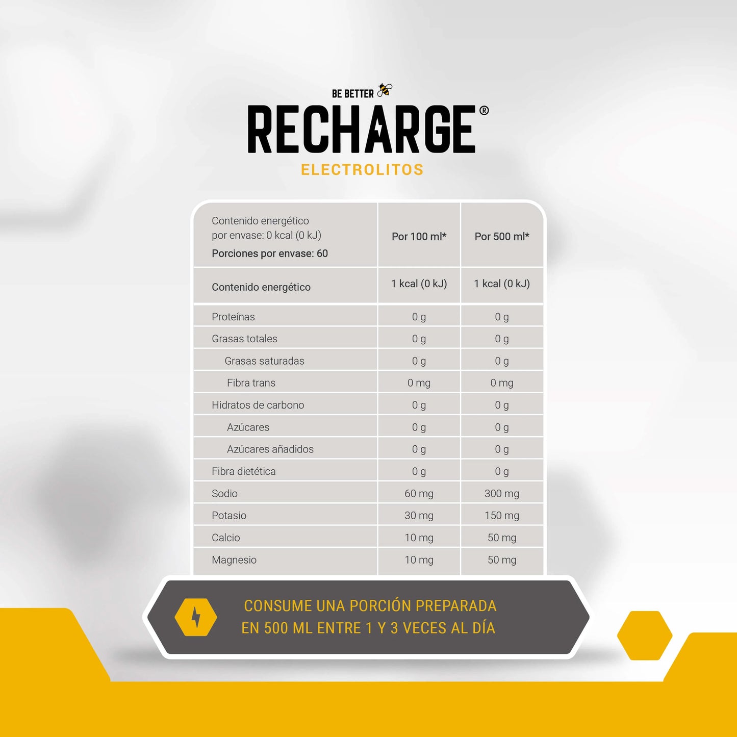 RECHARGE  ELECTROLITOS EN POLVO MORAS